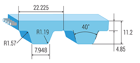 XH Steel (25.4) Linear